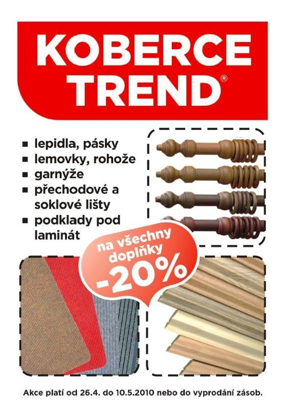 leták Koberce Trend aktuální leták strana 1 leták Koberce Trend aktuální leták strana 1