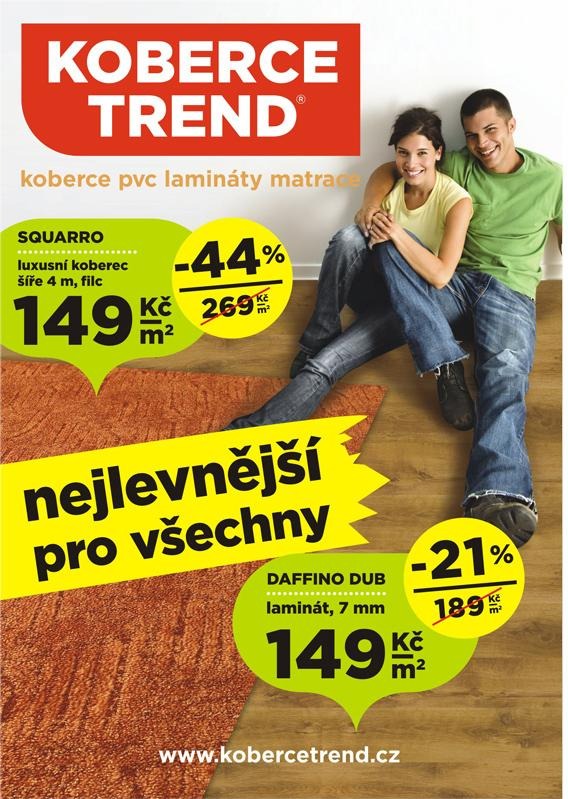 leták Koberce Trend aktuální letáky strana 1 leták Koberce Trend aktuální letáky strana 1
