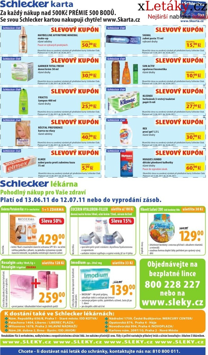leták Schlecker akční leták strana 1 leták Schlecker akční leták strana 1