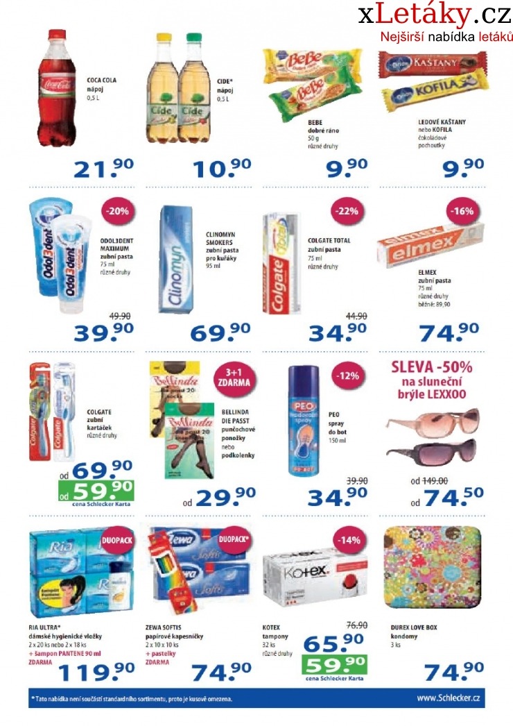 leták Schlecker akční leták strana 1 leták Schlecker akční leták strana 1