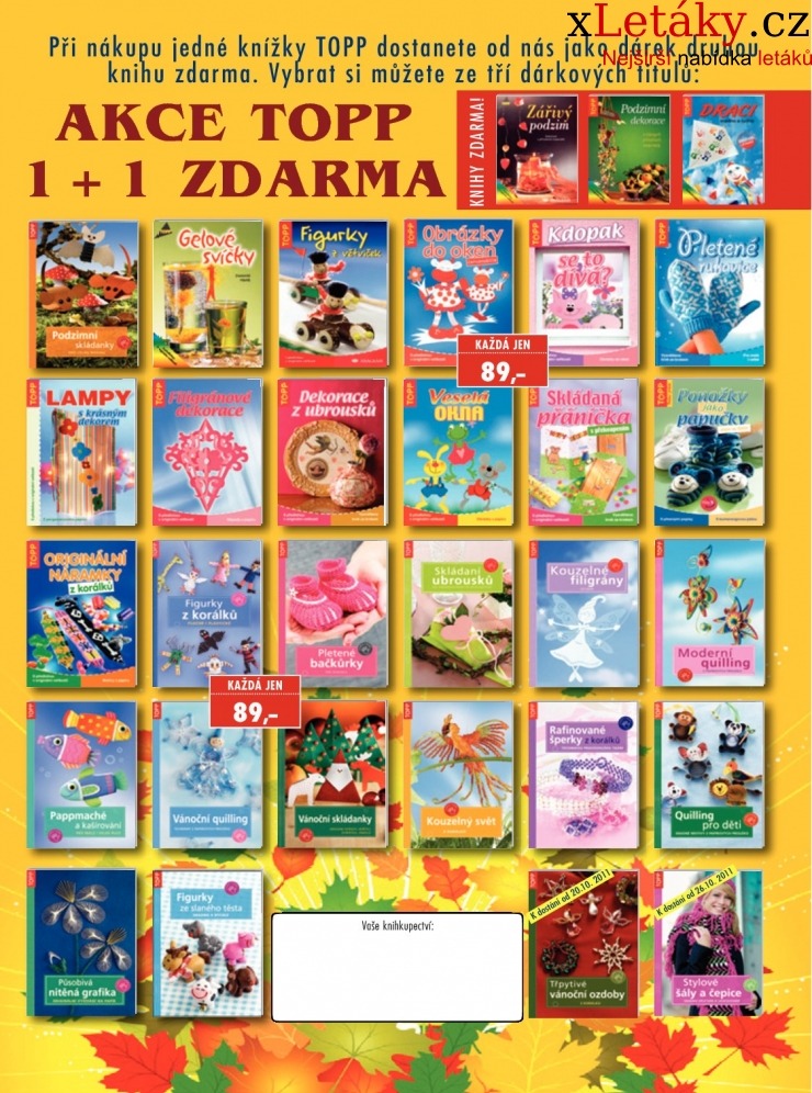 leták Rodinné knihkupectví leták strana 1 leták Rodinné knihkupectví leták strana 1