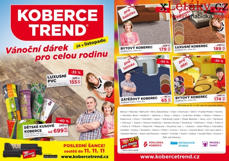 leták Trend koberce leták strana 1 leták Trend koberce leták strana 1