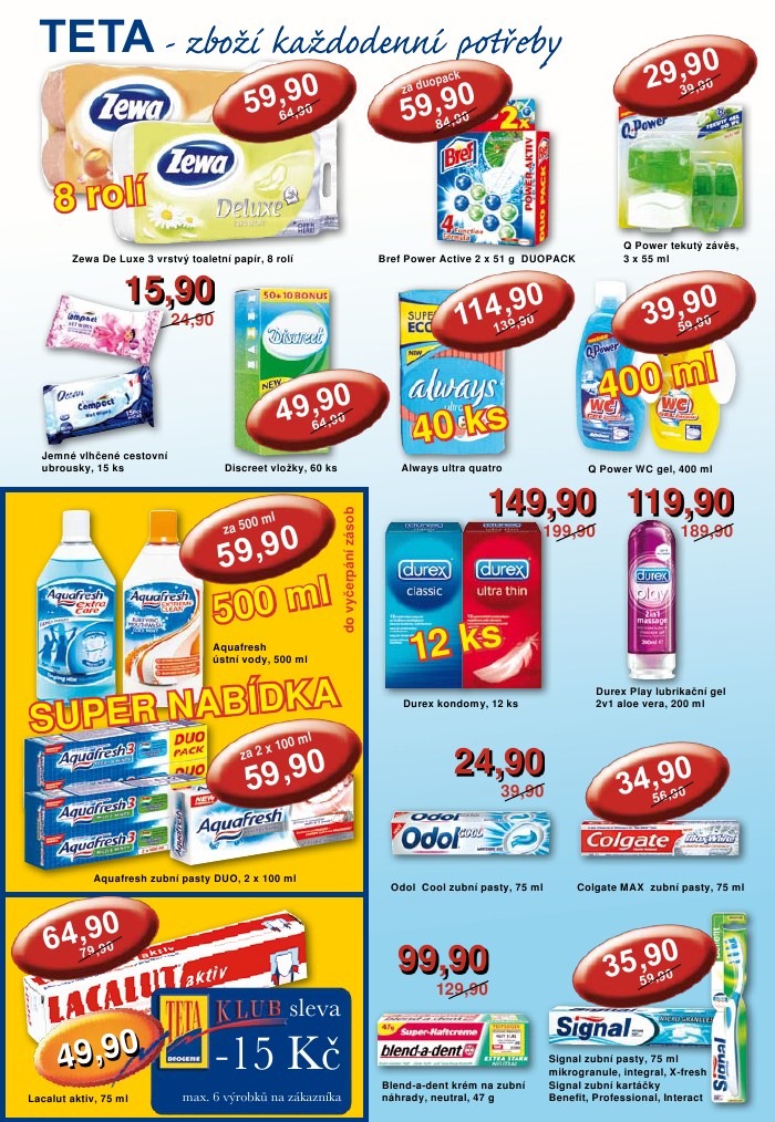 leták TETA drogerie strana 1 leták TETA drogerie strana 1