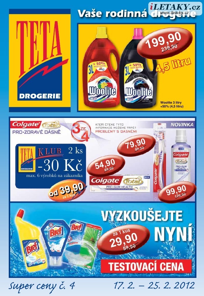 leták TETA drogerie strana 1 leták TETA drogerie strana 1