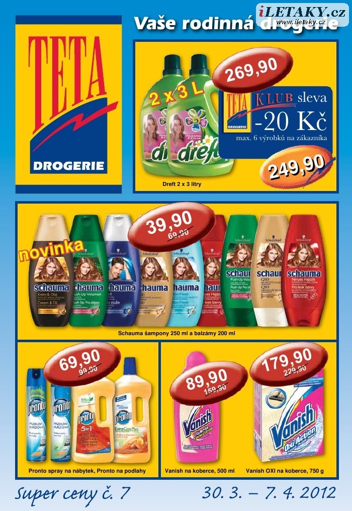 leták TETA drogerie strana 1 leták TETA drogerie strana 1