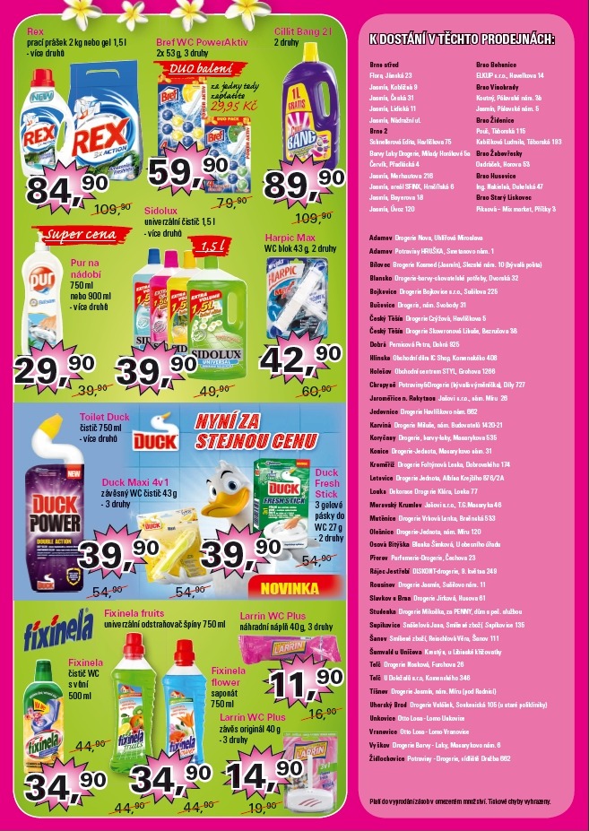 leták Jasmín drogerie strana 1 leták Jasmín drogerie strana 1