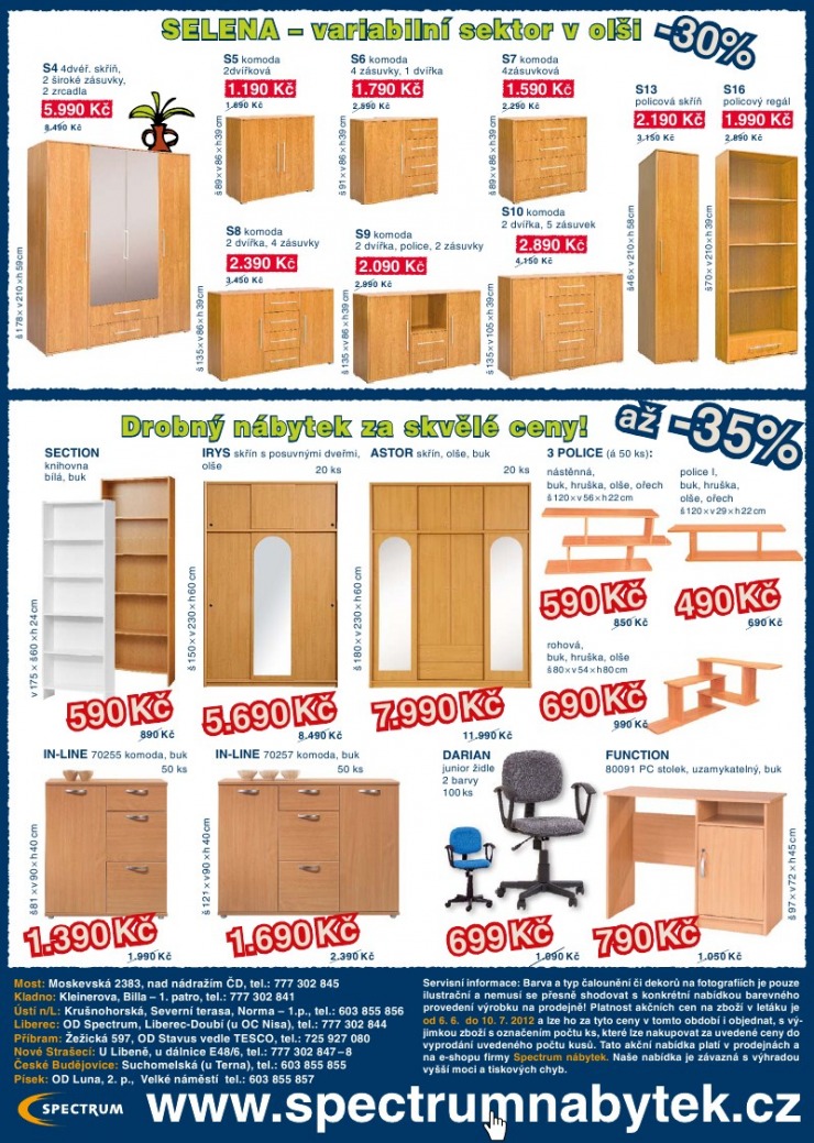 leták Spectrum nábytek strana 1 leták Spectrum nábytek strana 1