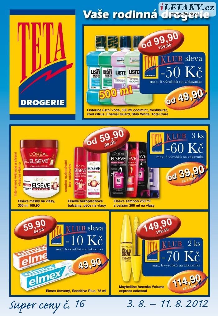 leták TETA drogerie strana 1 leták TETA drogerie strana 1