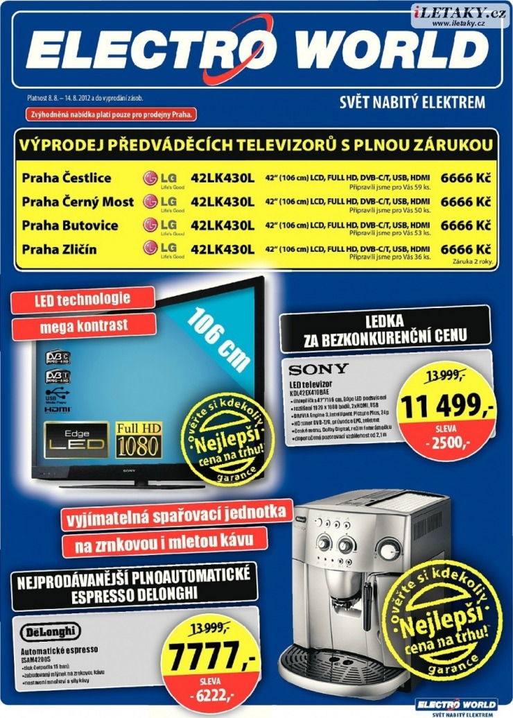 leták Electro World strana 1 leták Electro World strana 1