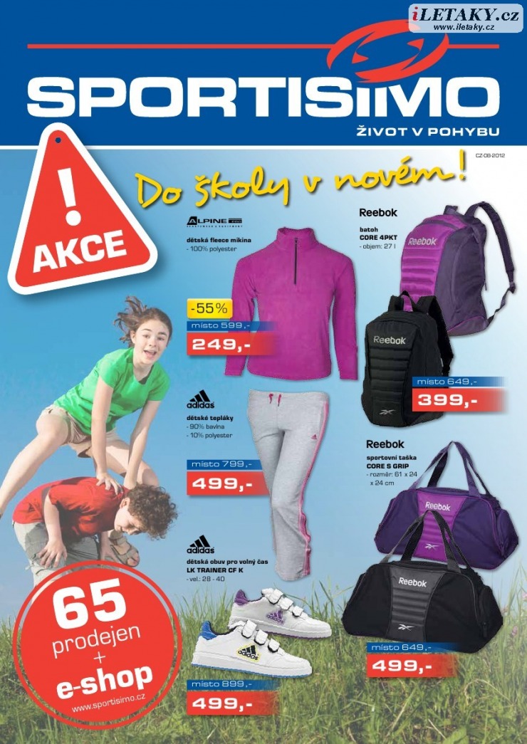 leták Sportisimo strana 1 leták Sportisimo strana 1