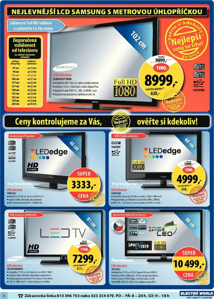 leták Electro World strana 1 leták Electro World strana 1