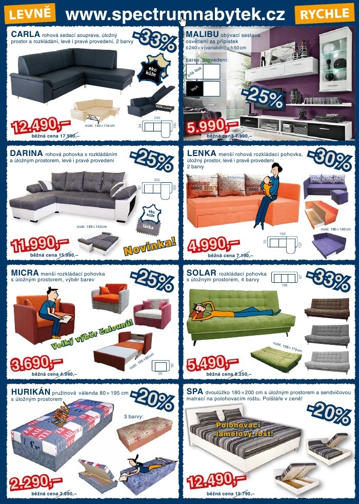 leták Spectrum nábytek strana 1 leták Spectrum nábytek strana 1