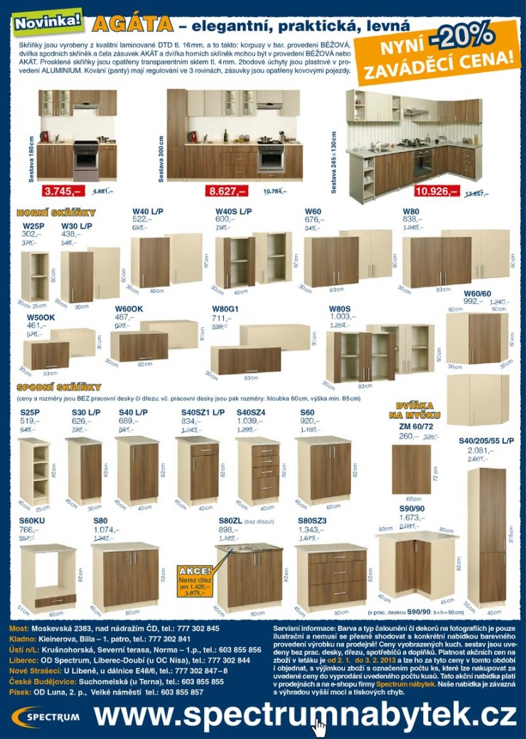 leták Spectrum nábytek Akční leták od 2.1.2013 strana 1 leták Spectrum nábytek Akční leták od 2.1.2013 strana 1