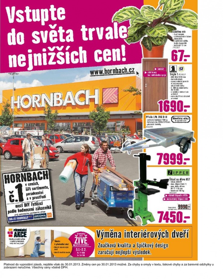 leták Hornbach Aktuální leták od 3.1.2013 strana 1 leták Hornbach Aktuální leták od 3.1.2013 strana 1