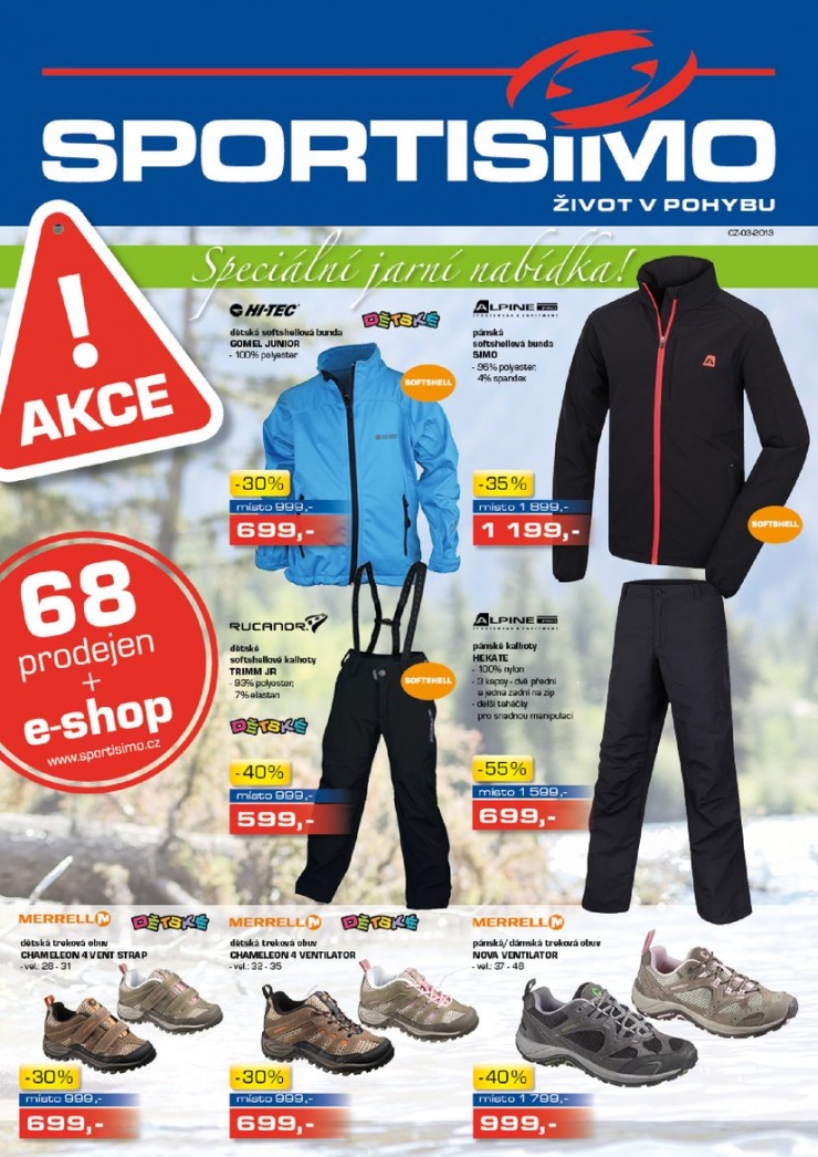 leták Sportisimo Aktuální leták od 14.3.2013 strana 1 leták Sportisimo Aktuální leták od 14.3.2013 strana 1