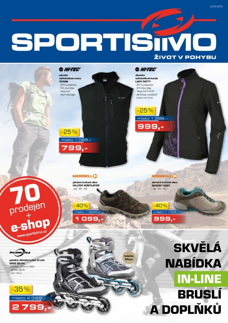 leták Sportisimo Aktuální leták od 18.4.2013 strana 1 leták Sportisimo Aktuální leták od 18.4.2013 strana 1