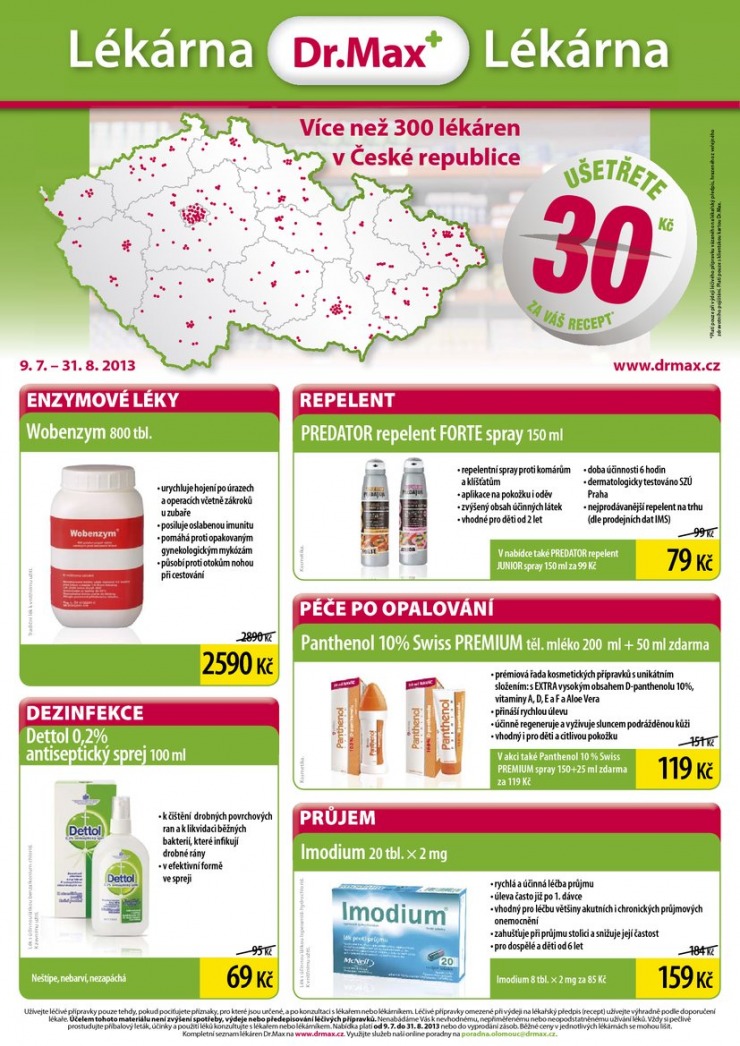 leták Dr. Max lékárna Aktuální leták od 9.7.2013 strana 1 leták Dr. Max lékárna Aktuální leták od 9.7.2013 strana 1