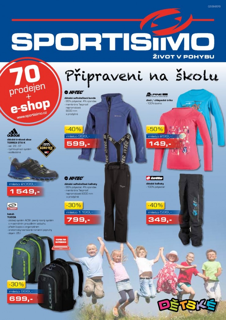 leták Sportisimo Aktuální leták od 5.9.2013 strana 1 leták Sportisimo Aktuální leták od 5.9.2013 strana 1