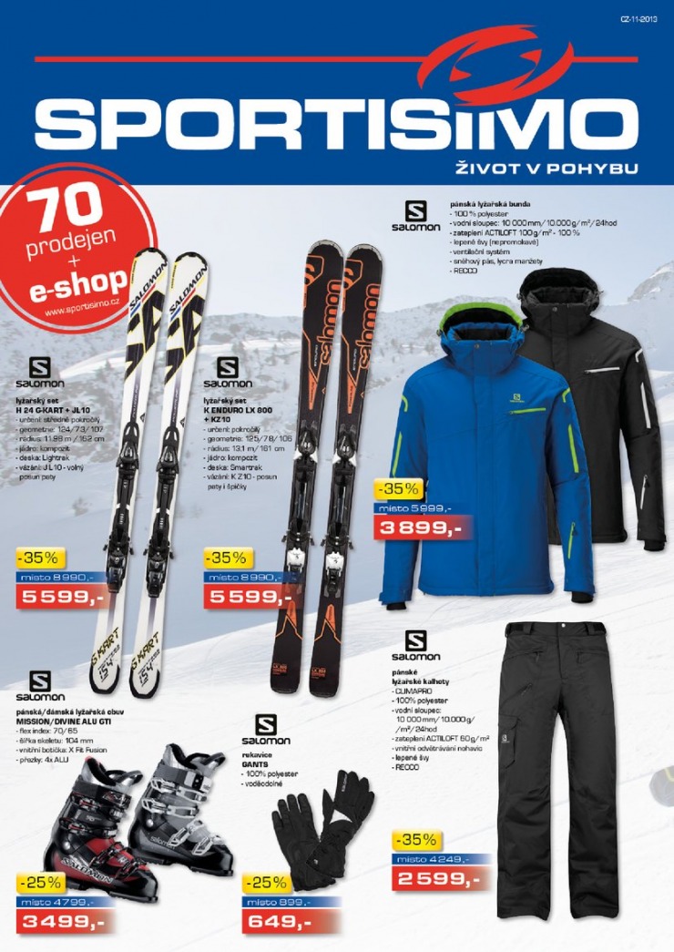 leták Sportisimo Aktuální leták od 14.11.2013 strana 1 leták Sportisimo Aktuální leták od 14.11.2013 strana 1