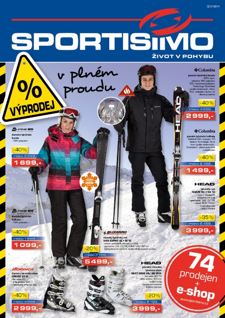 leták Sportisimo Aktuální leták od 8.1.2014 strana 1 leták Sportisimo Aktuální leták od 8.1.2014 strana 1