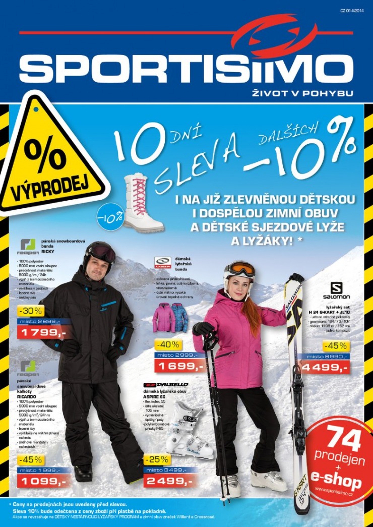 leták Sportisimo Aktuální leták od 23.1.2014 strana 1 leták Sportisimo Aktuální leták od 23.1.2014 strana 1