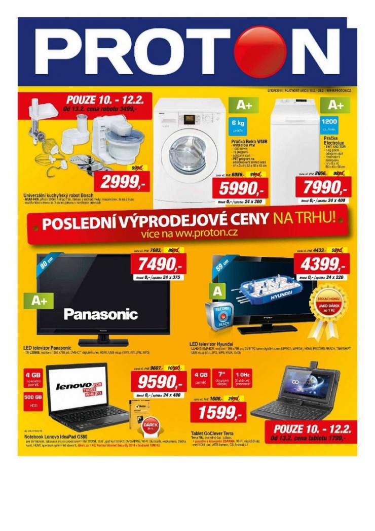 leták Proton Akční leták od 10.2.2014 strana 1 leták Proton Akční leták od 10.2.2014 strana 1