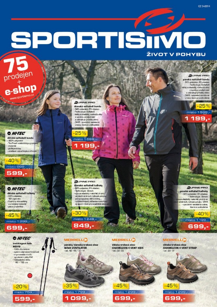leták Sportisimo Aktuální leták od 13.3.2014 strana 1 leták Sportisimo Aktuální leták od 13.3.2014 strana 1