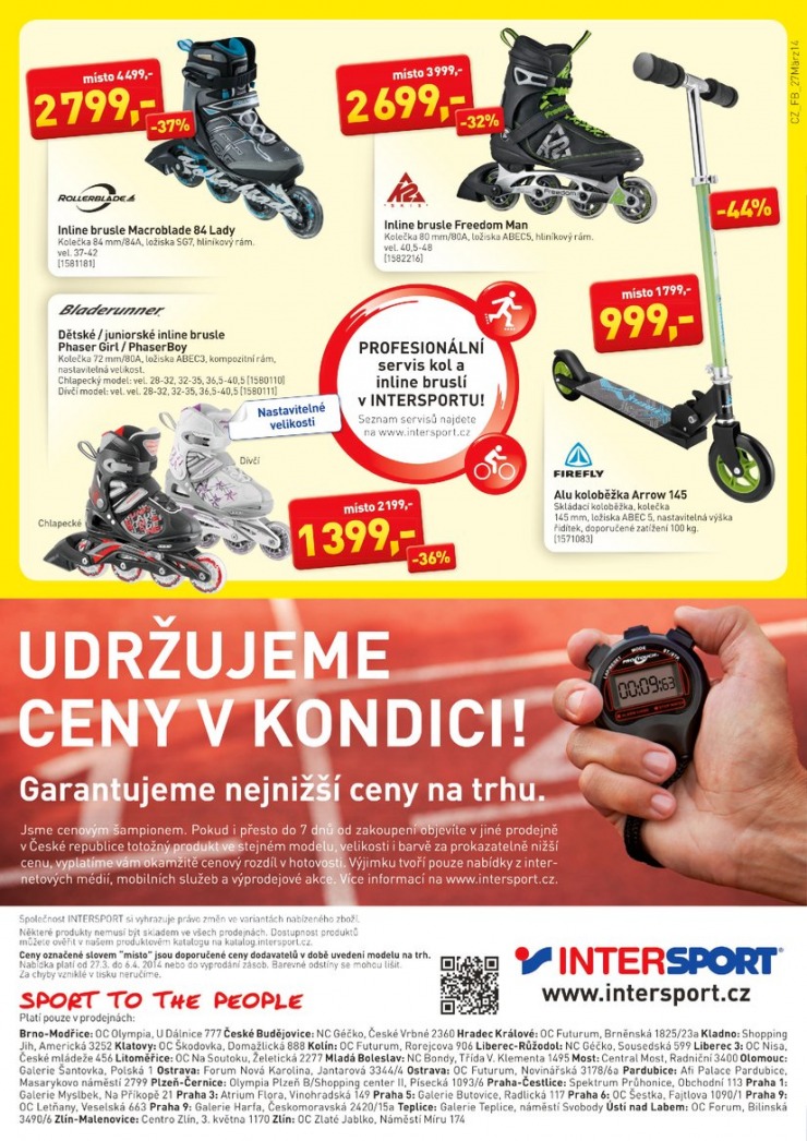 leták Intersport Aktuální leták od 27.3.2014 strana 1 leták Intersport Aktuální leták od 27.3.2014 strana 1