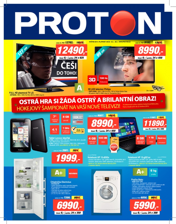 leták Proton Akční leták od 15.5.2014 strana 1 leták Proton Akční leták od 15.5.2014 strana 1