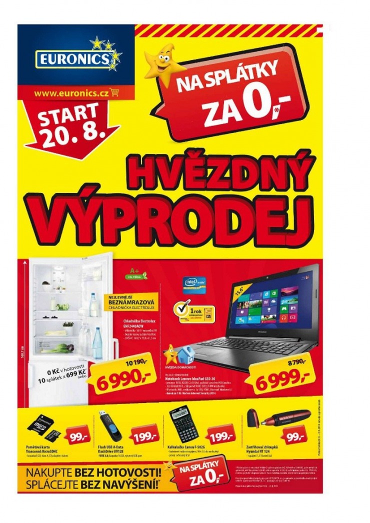 leták Euronics Aktuální leták od 20.8.2014 strana 1 leták Euronics Aktuální leták od 20.8.2014 strana 1