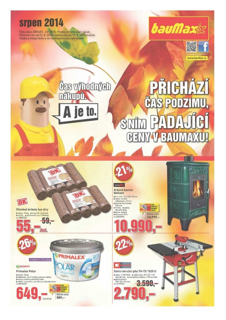 leták Baumax Aktuální měsíční leták od 22.8.2014 strana 1 leták Baumax Aktuální měsíční leták od 22.8.2014 strana 1