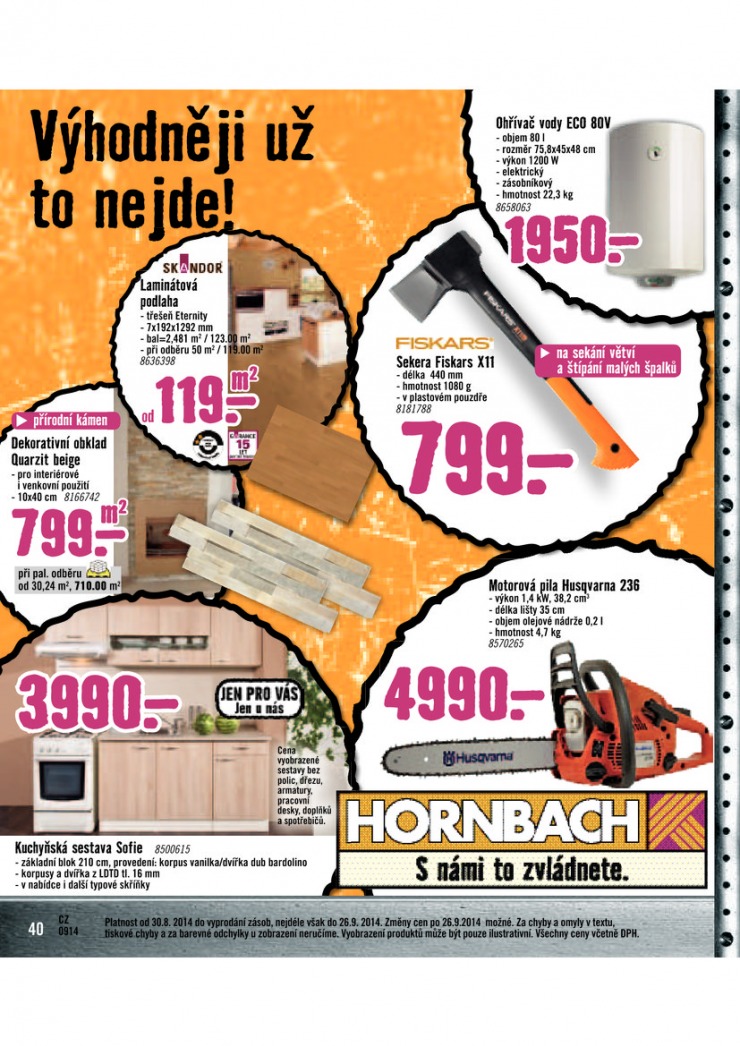 leták Hornbach Aktuální leták od 1.9.2014 strana 1 leták Hornbach Aktuální leták od 1.9.2014 strana 1