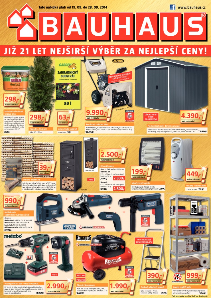 leták Bauhaus Katalog od 19.9.2014 strana 1 leták Bauhaus Katalog od 19.9.2014 strana 1