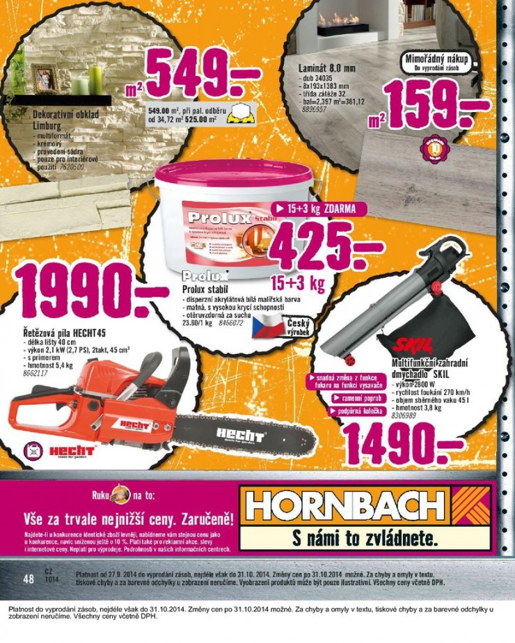 leták Hornbach Aktuální leták od 27.9.2014 strana 1 leták Hornbach Aktuální leták od 27.9.2014 strana 1