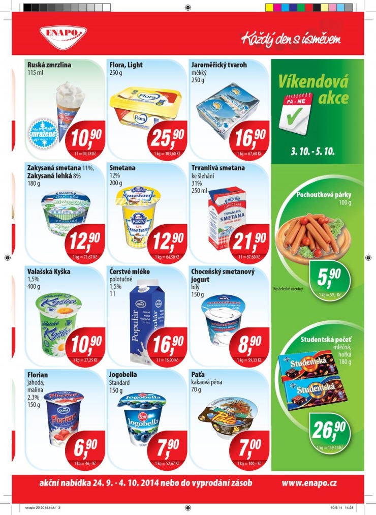 leták Enapo Akční leták od 8.10.2014 strana 1 leták Enapo Akční leták od 8.10.2014 strana 1