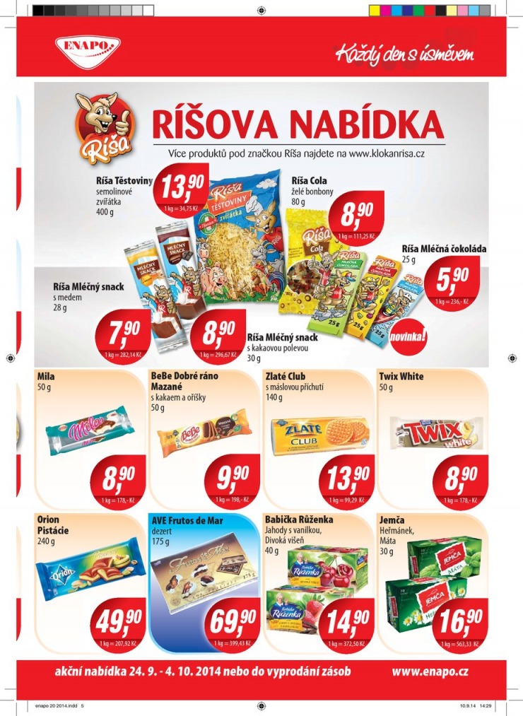 leták Enapo Akční leták od 8.10.2014 strana 1 leták Enapo Akční leták od 8.10.2014 strana 1