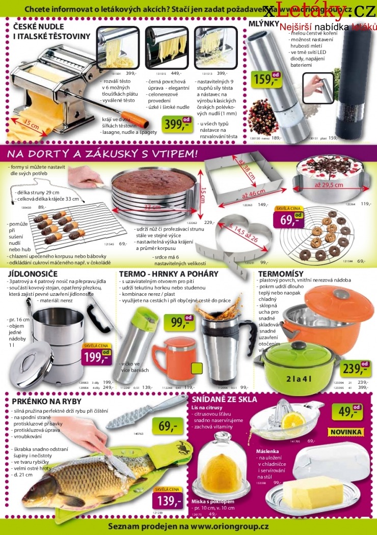 leták Orion leták strana 1 leták Orion leták strana 1