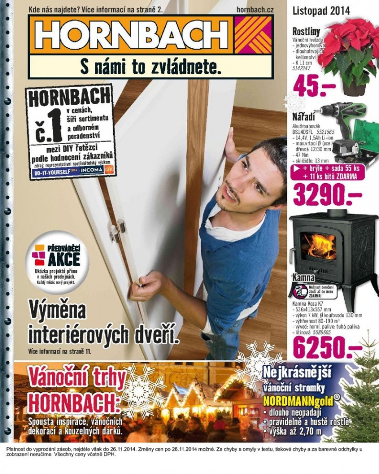 leták Hornbach Aktuální leták od 1.11.2014 strana 1 leták Hornbach Aktuální leták od 1.11.2014 strana 1