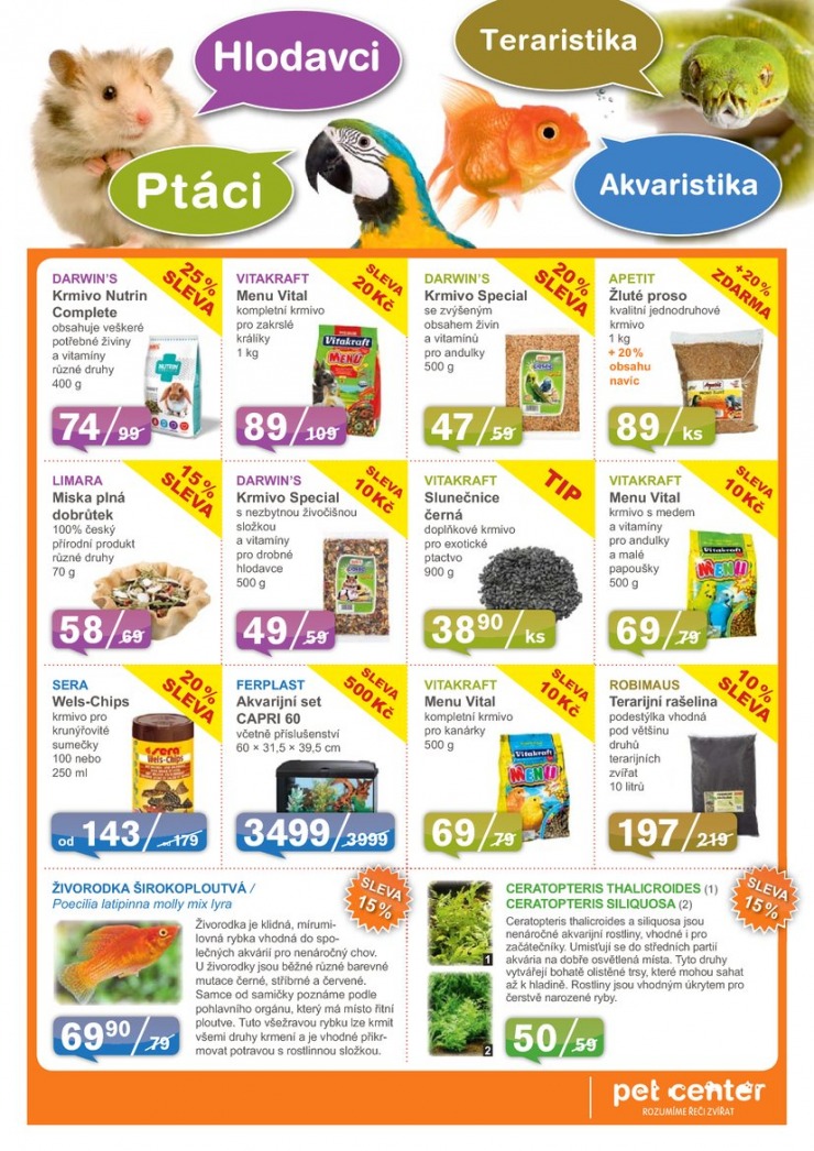 leták Pet Center Akční leták od 1.11.2014 strana 1 leták Pet Center Akční leták od 1.11.2014 strana 1