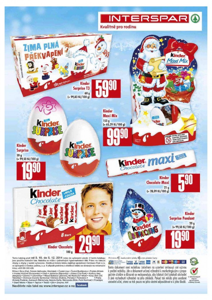let�k Interspar Sladkosti od 22.10.2014 strana 1