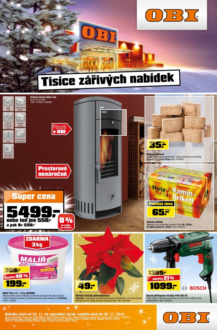 leták OBI Aktuální leták od 20.11.2014 strana 1 leták OBI Aktuální leták od 20.11.2014 strana 1