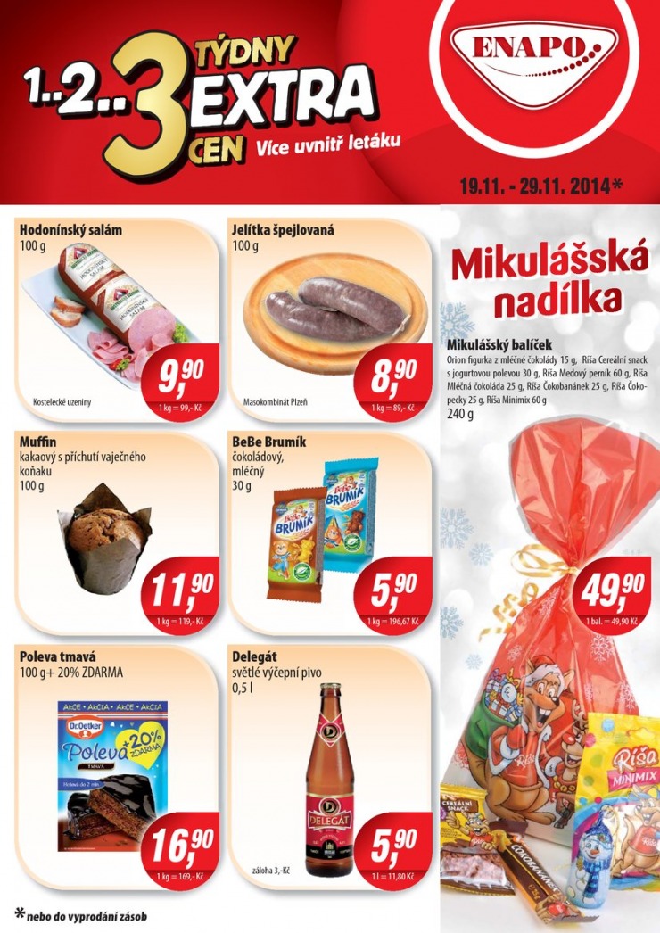 leták Enapo Akční leták od 19.11.2014 strana 1 leták Enapo Akční leták od 19.11.2014 strana 1