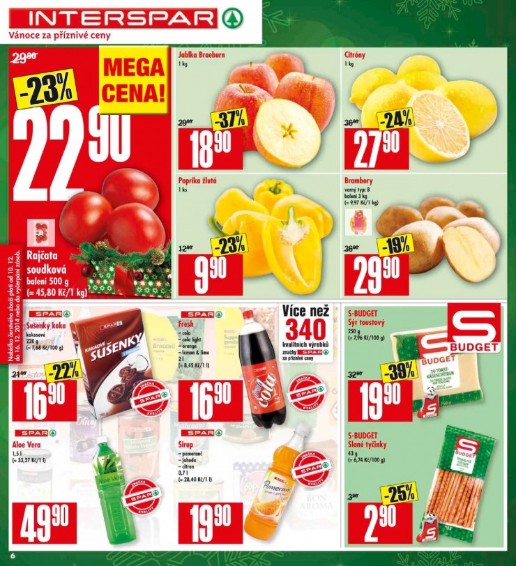 leták Interspar Akční nabídka od 10.12.2014 strana 1 leták Interspar Akční nabídka od 10.12.2014 strana 1