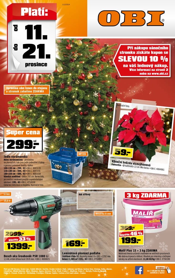leták OBI Aktuální leták od 11.12.2014 strana 1 leták OBI Aktuální leták od 11.12.2014 strana 1