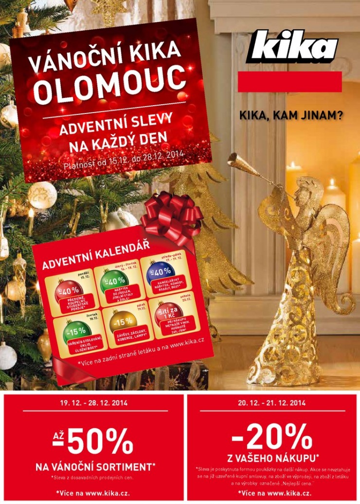 leták Kika Olomouc od 15.12.2014 strana 1 leták Kika Olomouc od 15.12.2014 strana 1