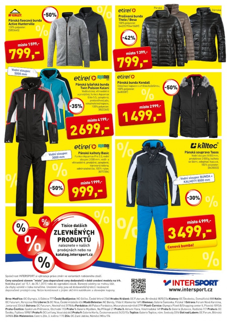 leták Intersport Aktuální leták od 15. 1. 2015 strana 1 leták Intersport Aktuální leták od 15. 1. 2015 strana 1