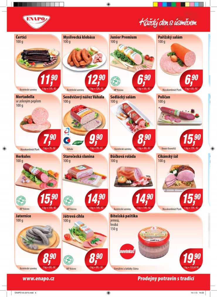 leták Enapo Akční leták od 11.2.2015 strana 1 leták Enapo Akční leták od 11.2.2015 strana 1
