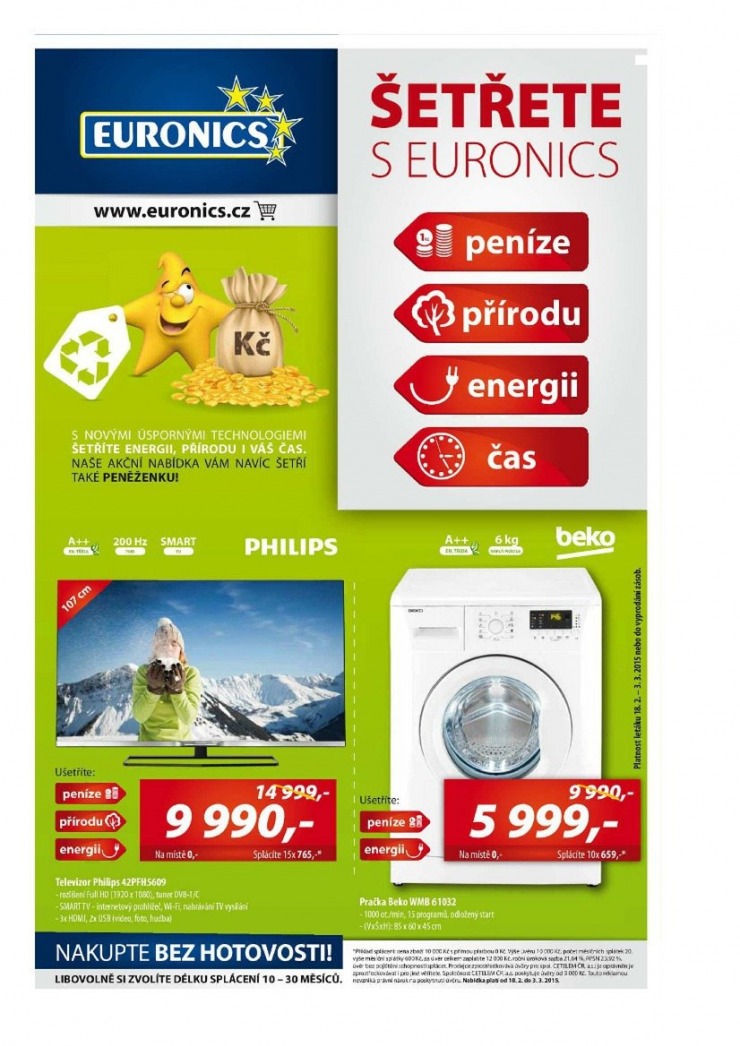 leták Euronics Aktuální leták od 18.2.2015 strana 1 leták Euronics Aktuální leták od 18.2.2015 strana 1