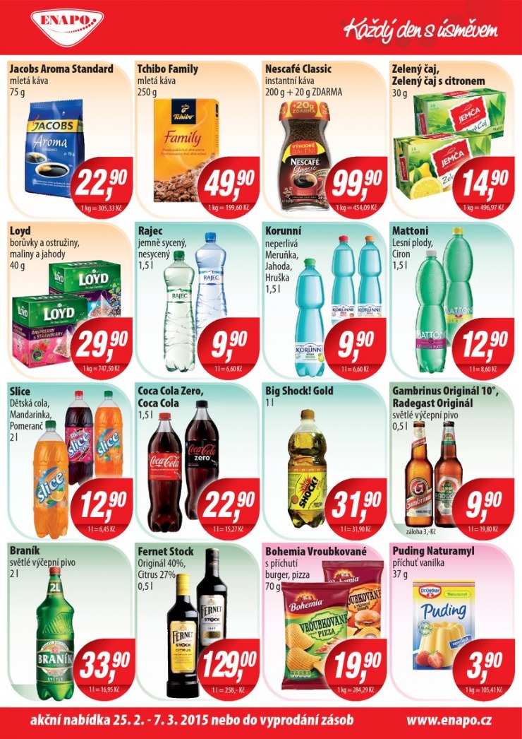 leták Enapo Akční leták od 25.2.2015 strana 1 leták Enapo Akční leták od 25.2.2015 strana 1