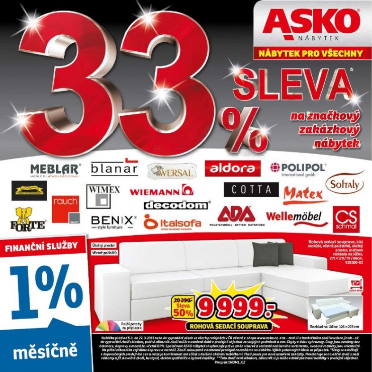 leták Asko nábytek Vybrané prodejny od 5.3.2015 strana 1 leták Asko nábytek Vybrané prodejny od 5.3.2015 strana 1